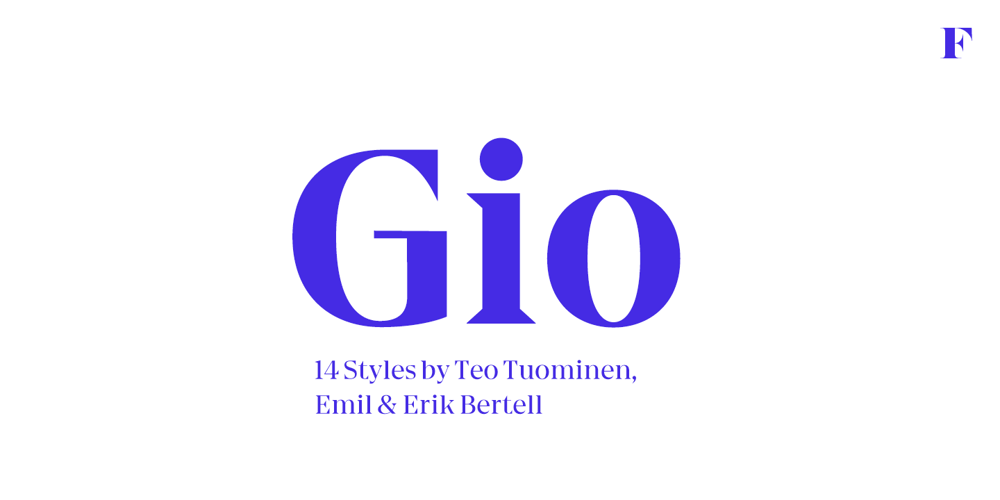 Gio font