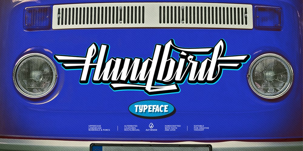 Handbird font