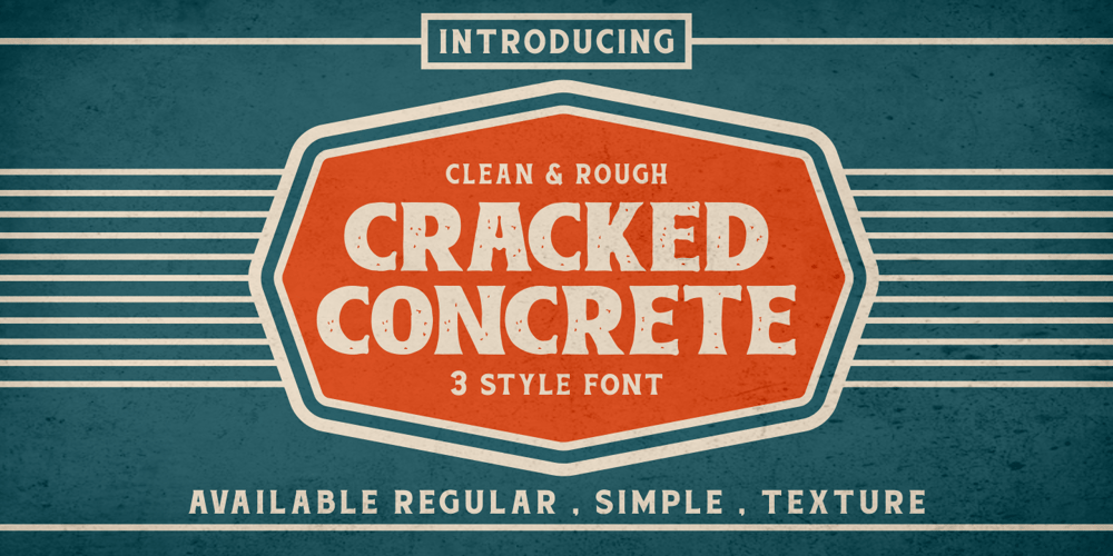 Cracked Concrete font