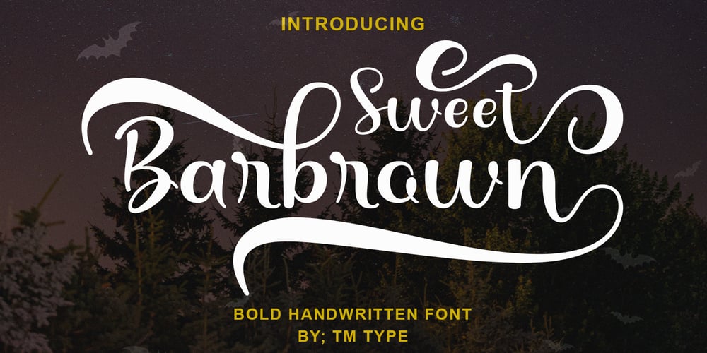Sweet Barbrown font
