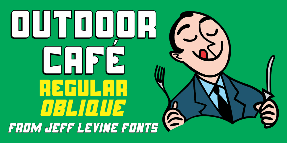 Outdoor Cafe JNL font