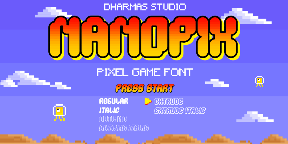 Nano Pix font