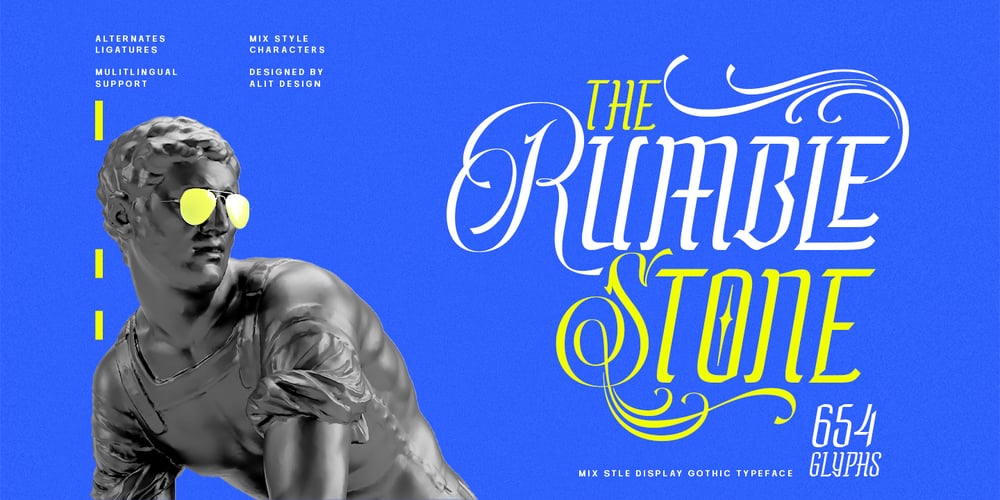 Rumble Stone font