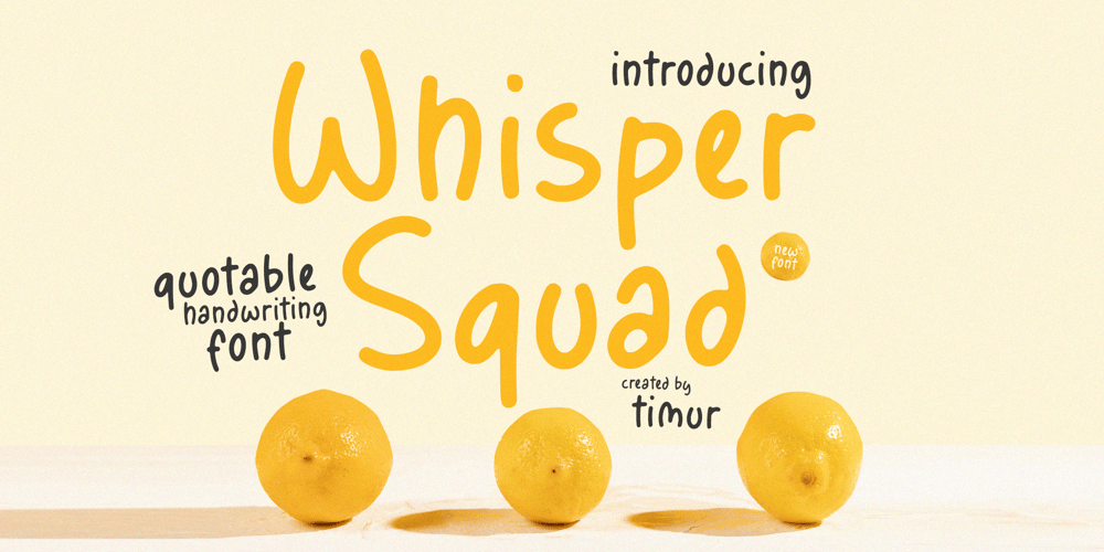 Whisper Squad font