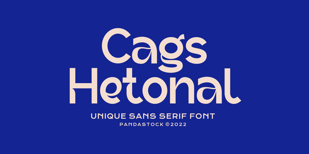 Cags Hetonal font