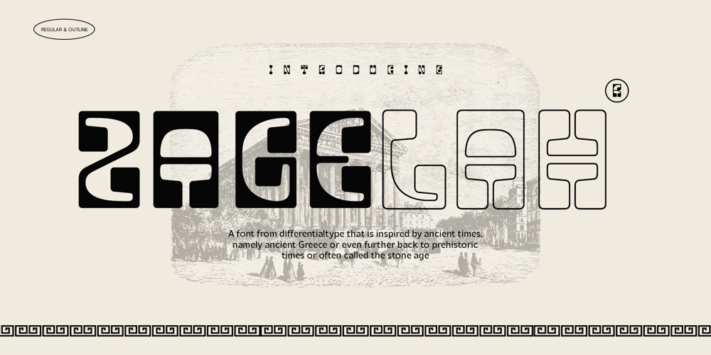 Zagelah font