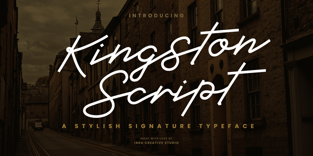 Kingston Script font