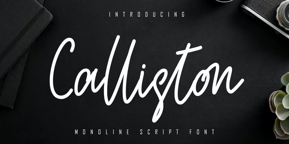 Calliston font