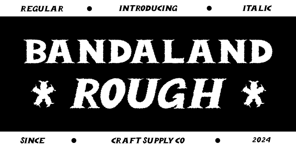Bandaland Rough font