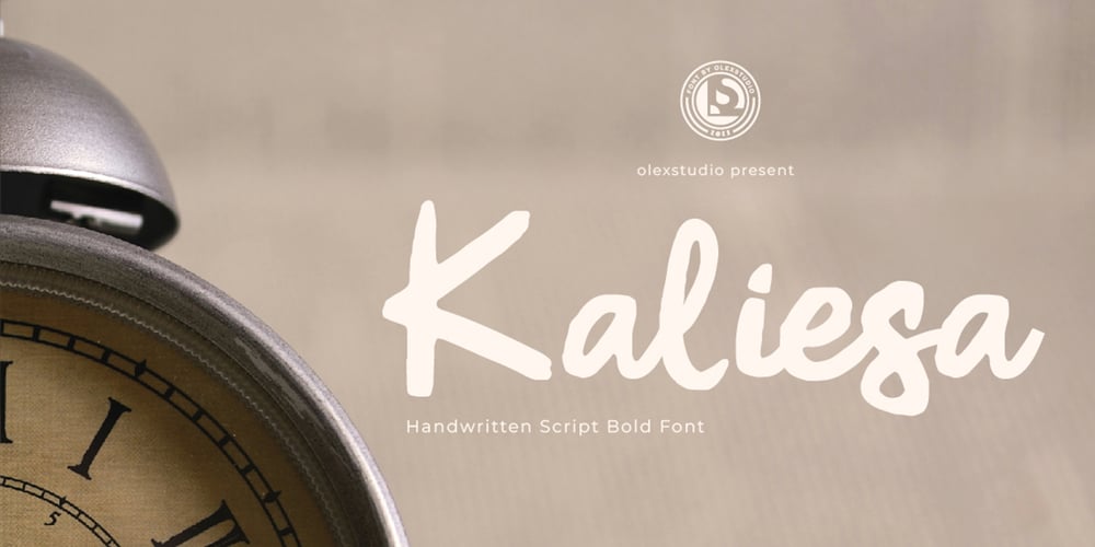 Kaliesane Olstd font
