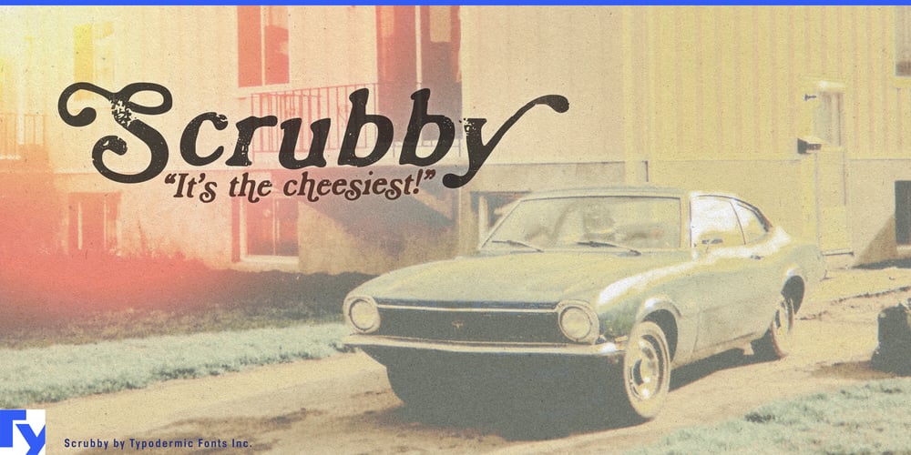 Scrubby font
