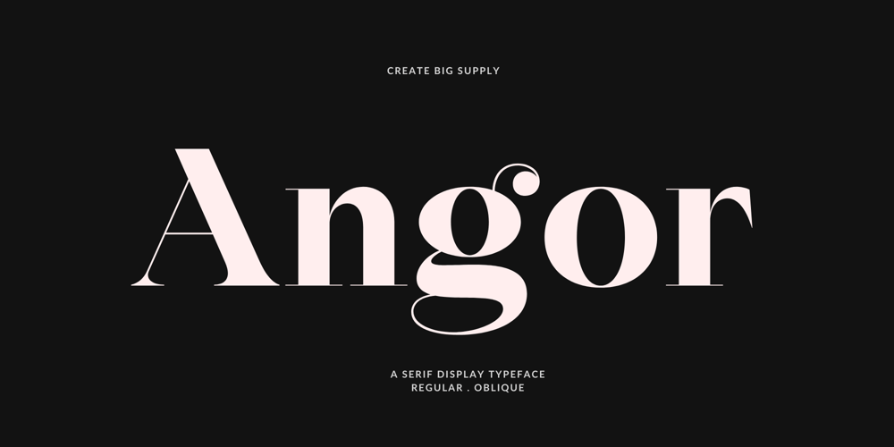 Angor font