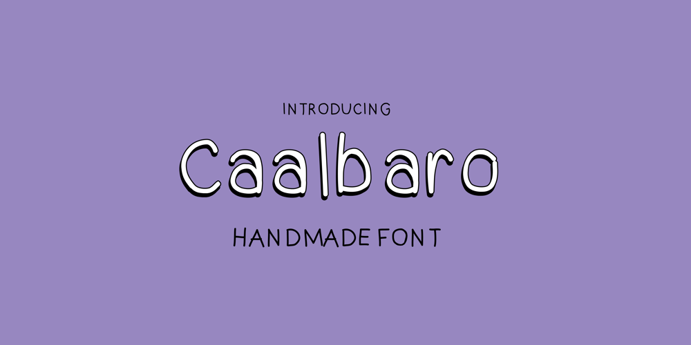 Caalbaro font