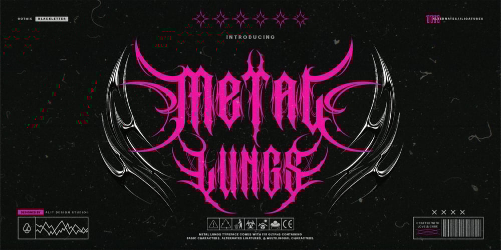 Metal Lungs font