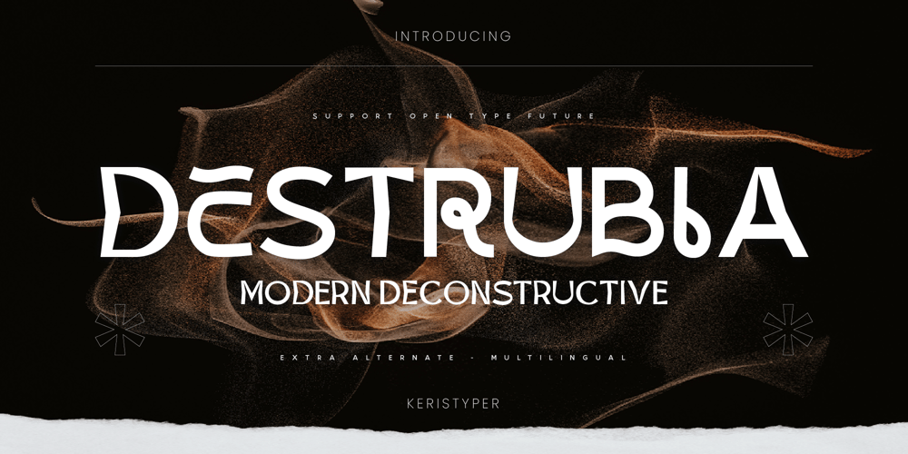 Destrubia font