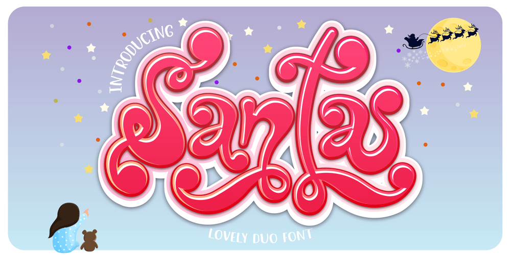 Santa Christmas font