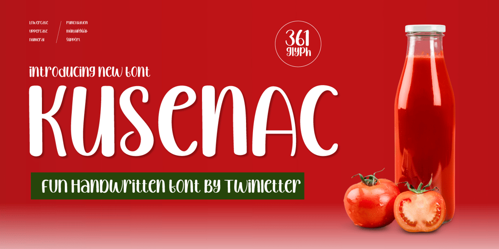 Kusenac font