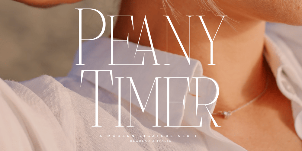 Peany Timer font