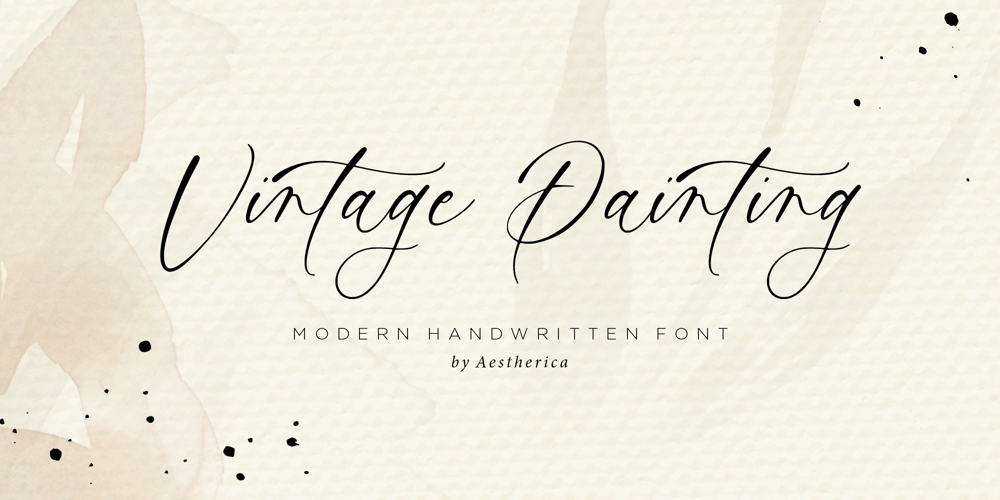 Vintage Painting font