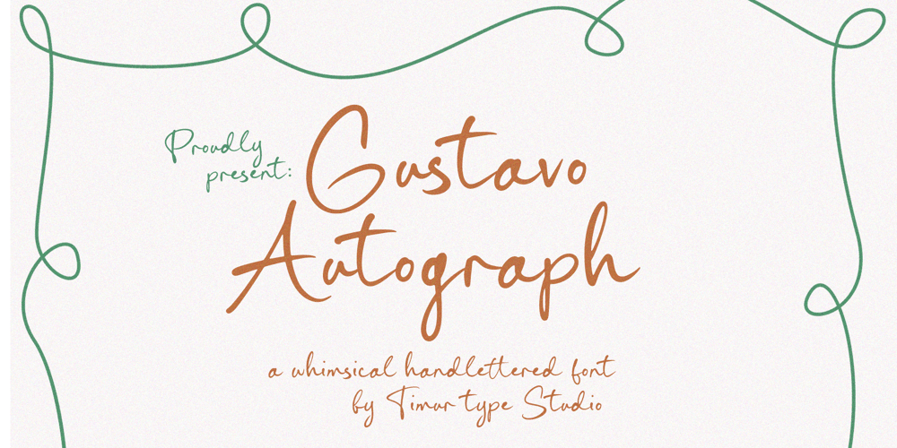 Gustavo Autograph font