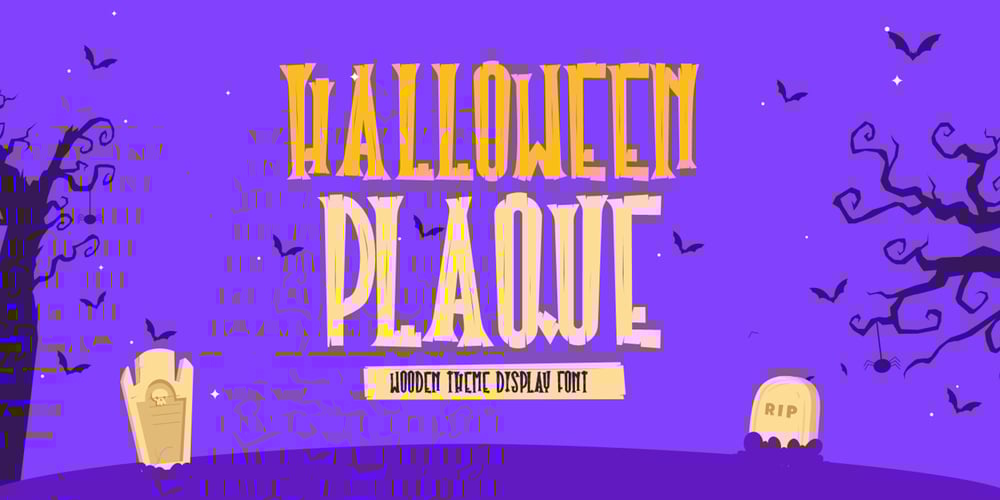 Halloween Plaque font