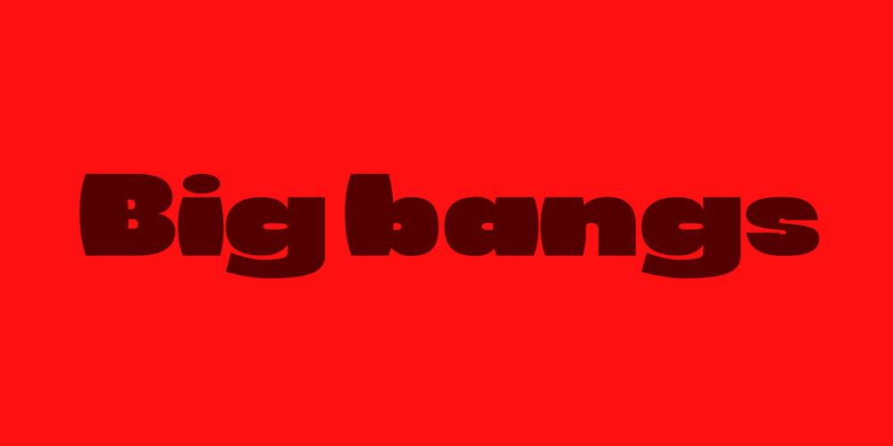 Big Bangs font