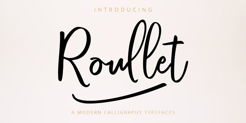 Roulletes Handrawn font