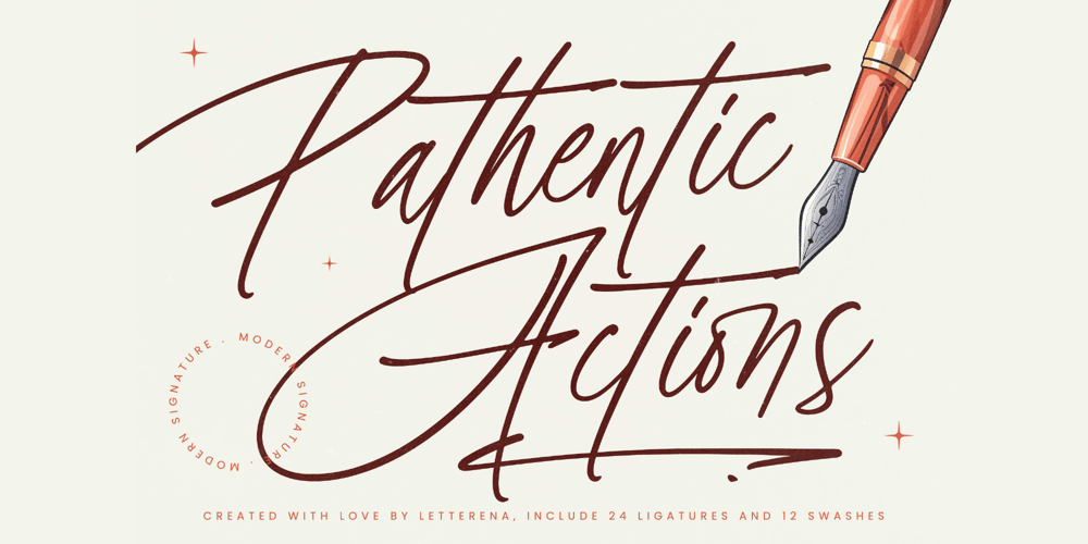 Pathentic Actions font