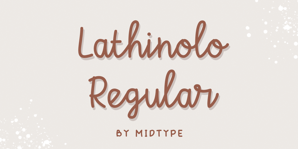 Lathinolo font
