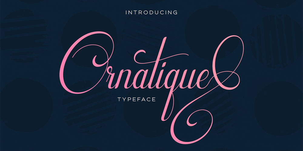 Ornatique font