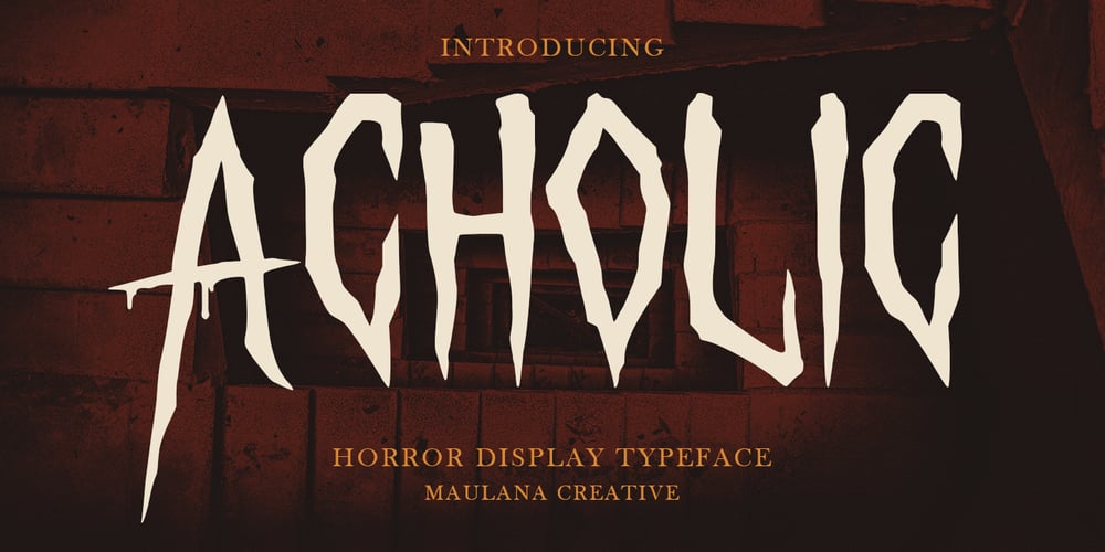 Acholic font