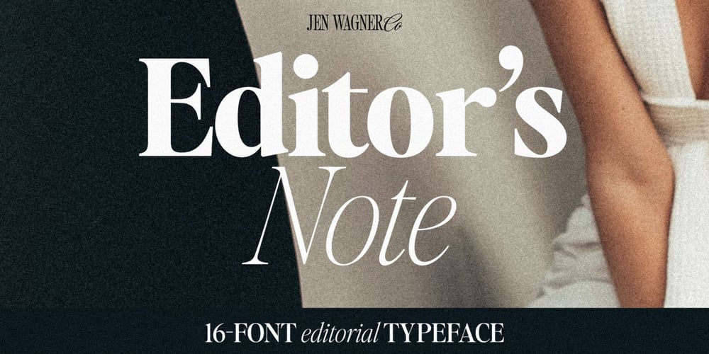 Editors Note font