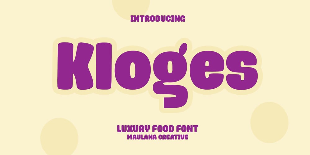 Kloges font