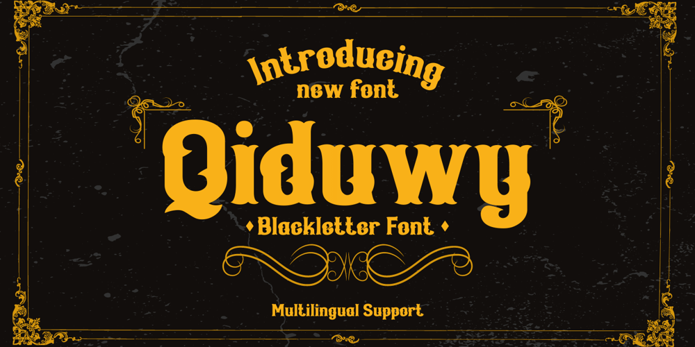 Qiduwy font