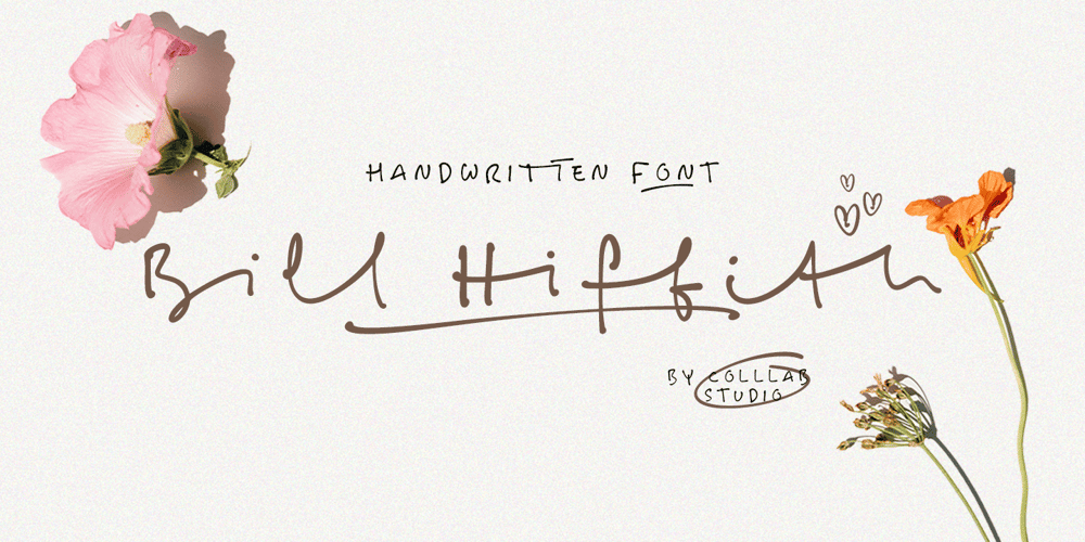 Bill Hiffith Handwritten font