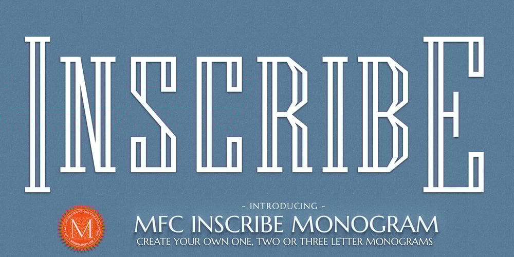 MFC Inscribe Monogram font