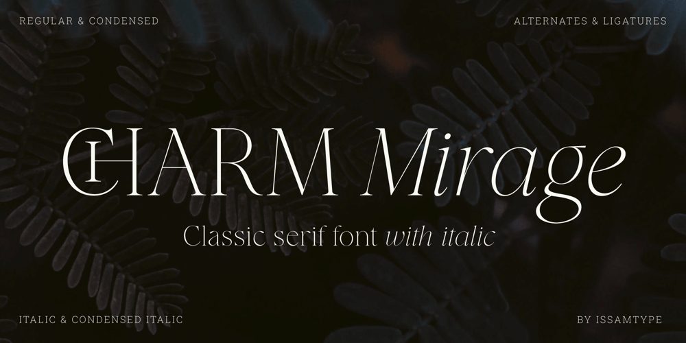 Charm Mirage font