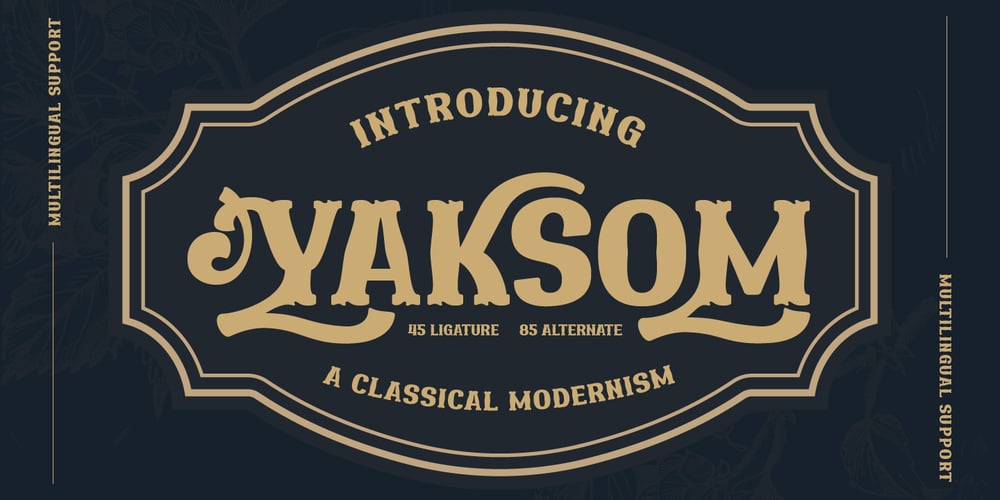 YAKSOM font