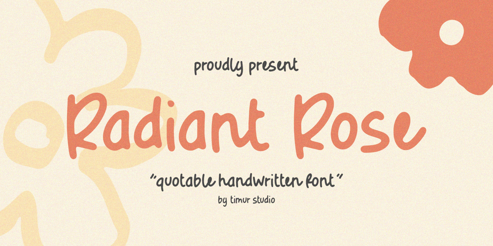 Radiant Rose font