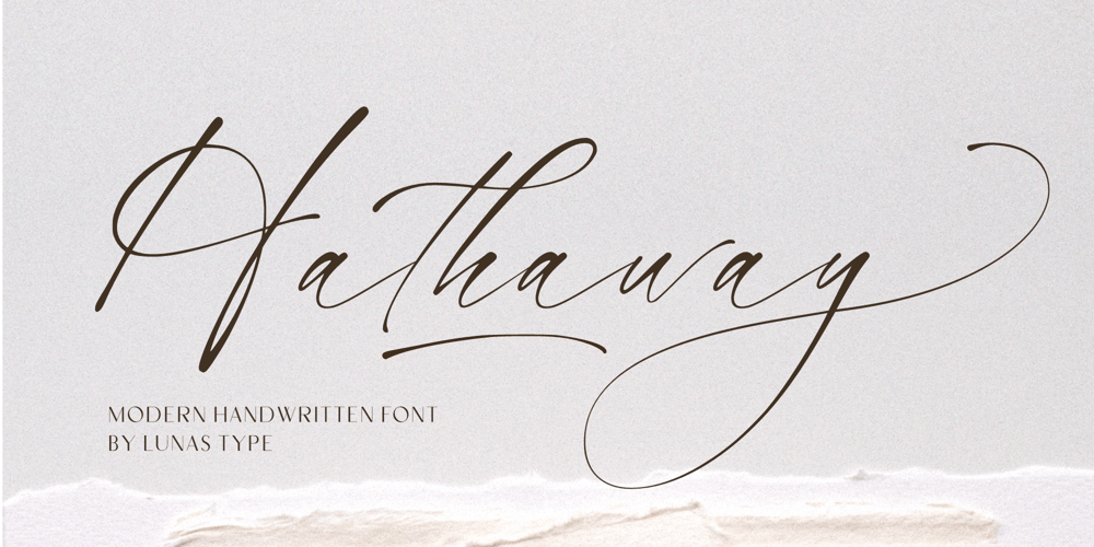 Hathaway font