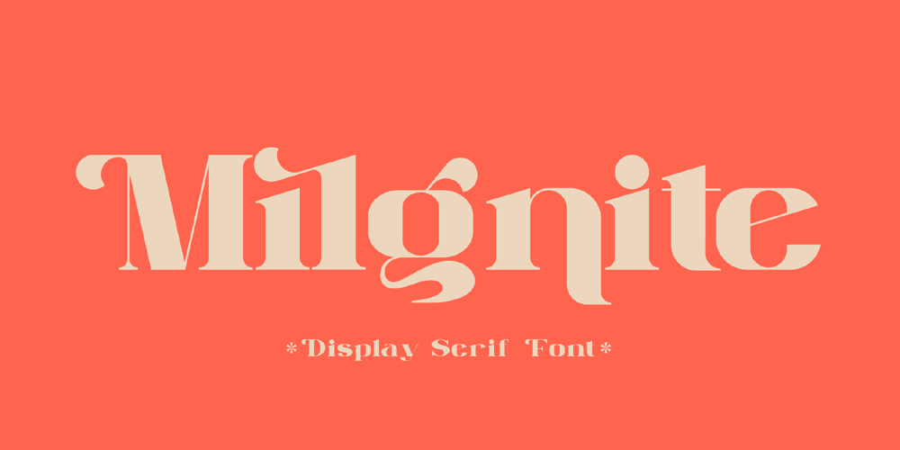 Milgnite font