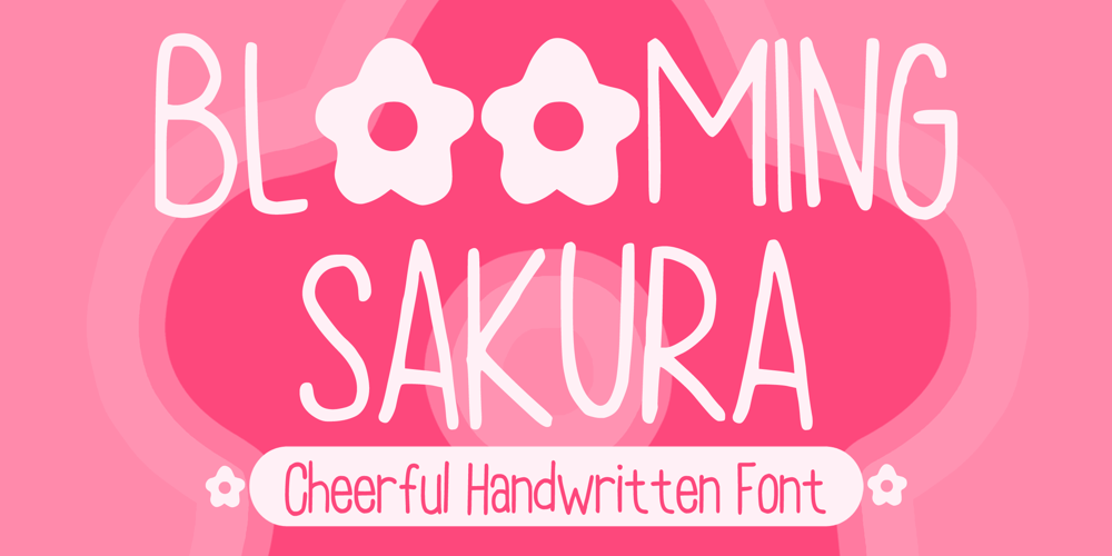 Blooming Sakura font