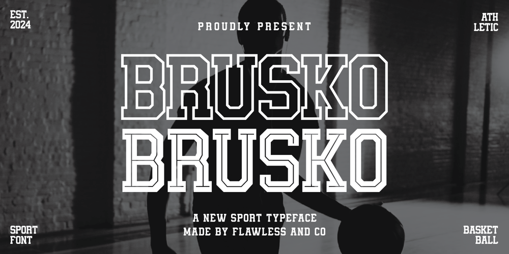 Brusko font