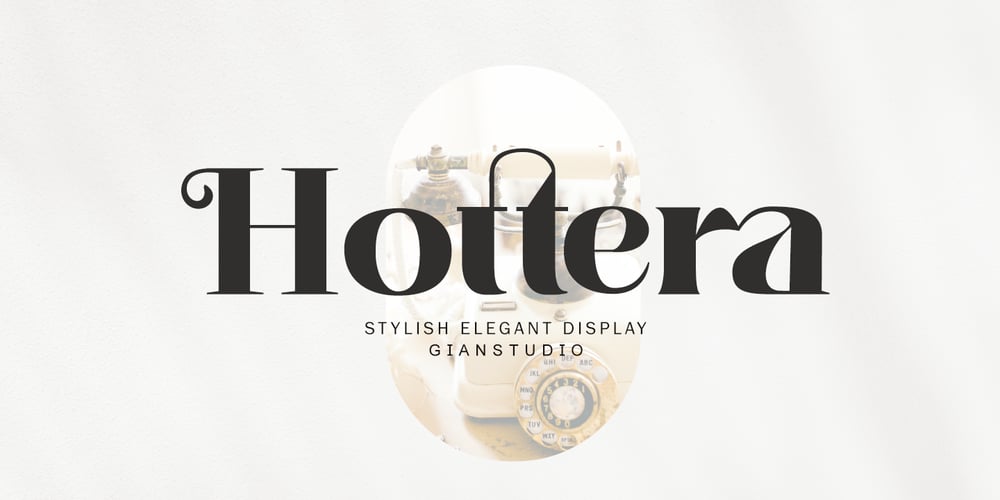 Hottera font