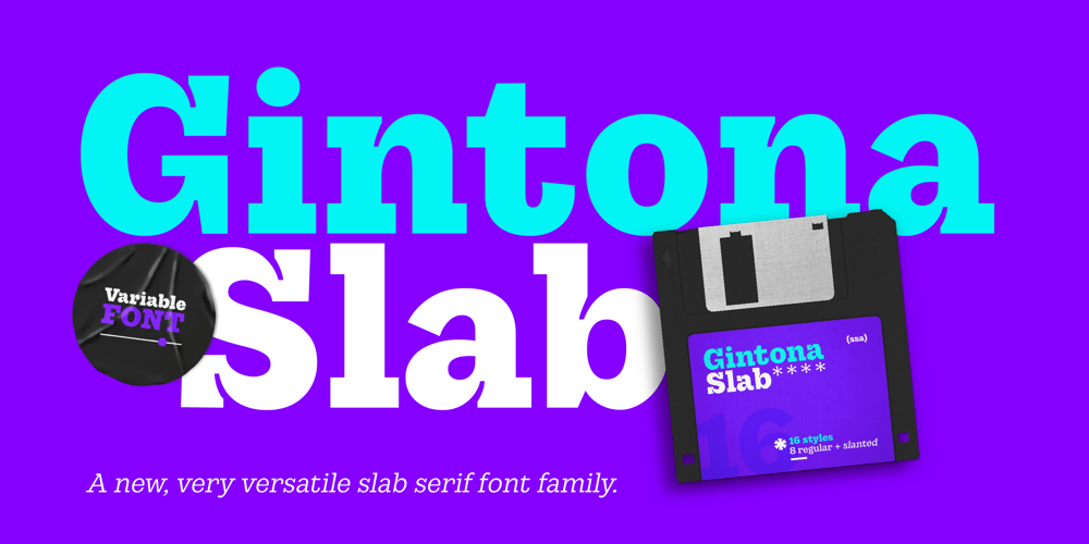 Gintona Slab font