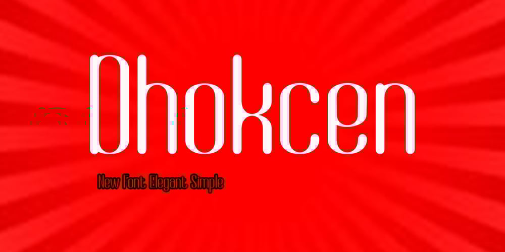 Dhokcen font