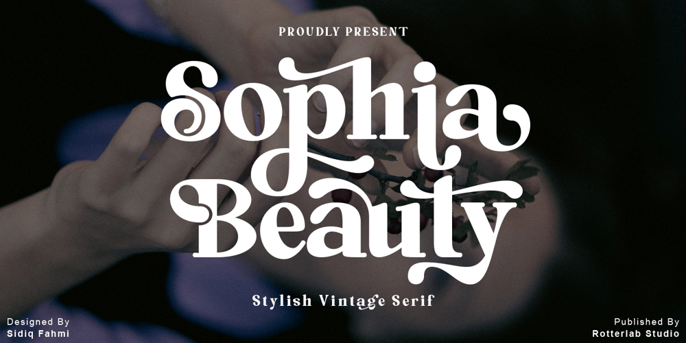 Sophia Beauty font