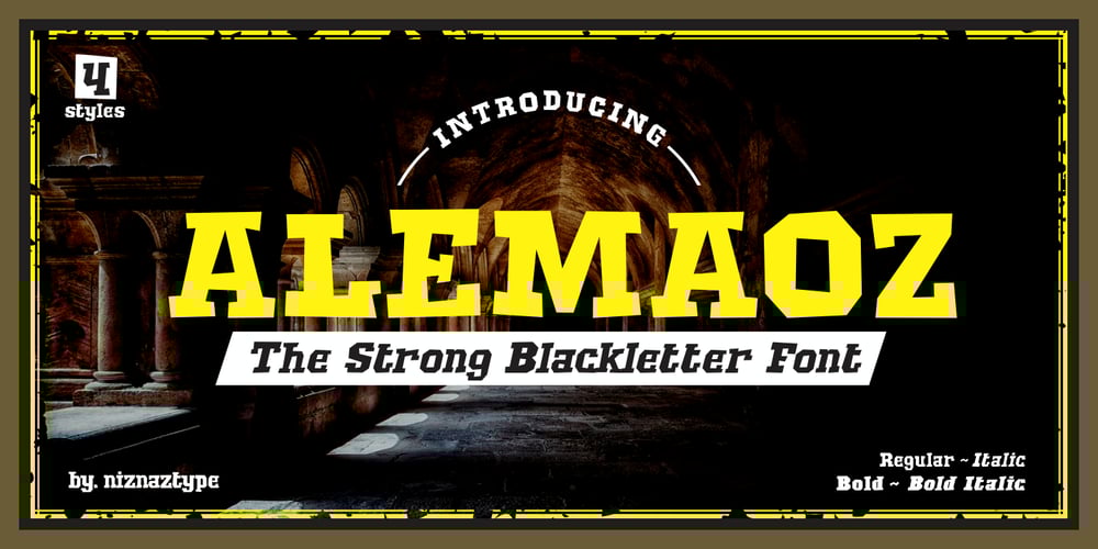 Alemaoz font