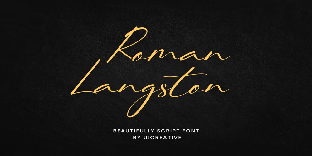 Roman Langston font