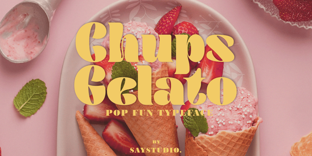 Chups Gelato font